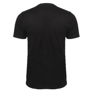 Danami Unisex Plain Black Cotton T-shirt