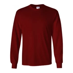 Danami Long Sleeve Round Neck T-Shirt in Wine