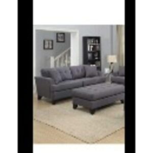 Living Room Sofa Set 6 Seater – Grey colour