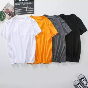 4 IN 1 UNISEX PLAIN ROUND NECK POLO T-SHIRT