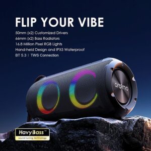 Oraimo Rover RGB Lights Bluetooth12W FM Wireless Speaker