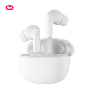 Itel TWS Earpods with Super Bass, 35 hours battery (White Colour)