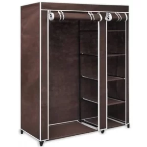Durable Mobile Wardrobe Closet with Free Cloth Hangers