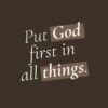 Short Video : 7 Things that help you Lives Purposefully when you put God First